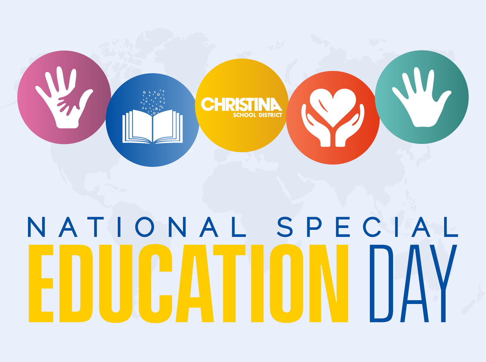 Banner - National Special Eduucation Day with acacdemic icons